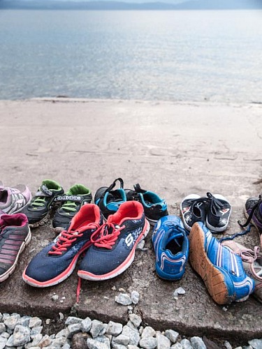 Skala Sikamineas, Lesbos Island, Mediterranean Sea
<p>Lost shoes collected on the beach close to the reception camp for refugees in Skala, northern coast of Lesbos island<br /></p><p>beach, coast, Greece, Lesbos, Mediterranean, refugees, refugee camp, shoe, Skala, Skala Sikamineas shore</p>
Küstenlandschaft, Insel, Öffentlicher Bereich/Strand, Geographie - Gemäßigt
© Wolf Wichmann
